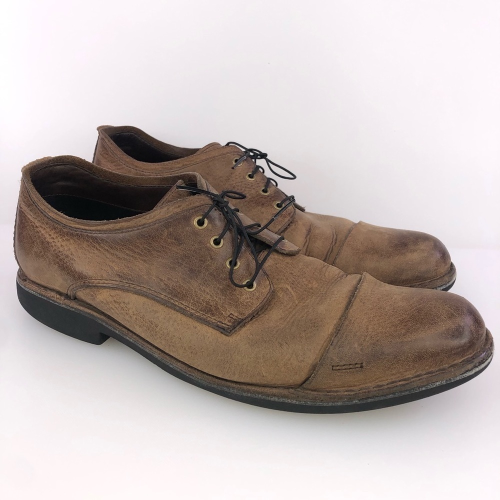 Cole Haan Brown Leather Cap Toe Oxford Dress Shoes Size 10